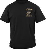 Marine Corps T-Shirt Double Flag Gold Globe Marine Corps T-Shirt MM2153 - Image 4